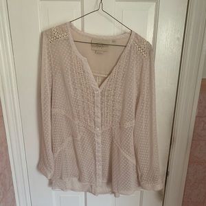 ANTHROPOLOGIE Vanessa Virginia Lace Blouse